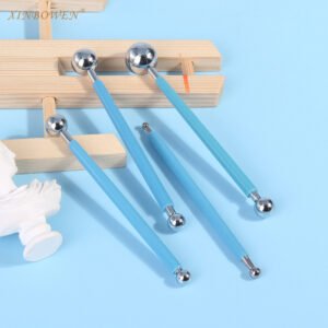 4 Pcs Double Headed Round Shape Modelling Tools