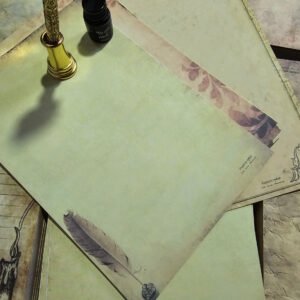 8 Pcs Vintage Letterhead Letter Peper Set