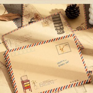 8 Pcs Vintage Style Air Envelope Set