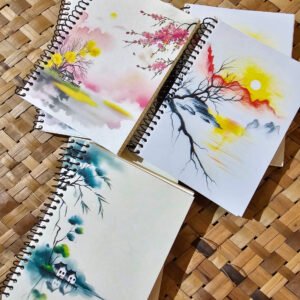 A6 Size Pattern Grid NoteBook