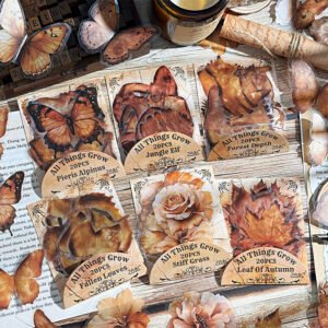 All Things Grow Series Transparent Waterproof PET Notebook Sticker Pack