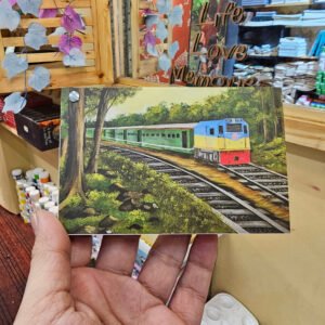 BR Train Mini Canvas Pocket Drawing Book