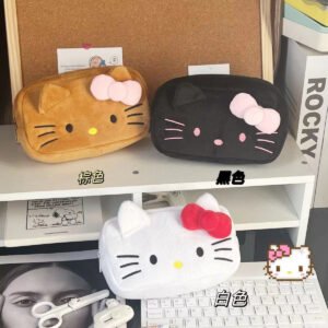 Big Capacity Hello Kitty Plush Pencil Storage Bag