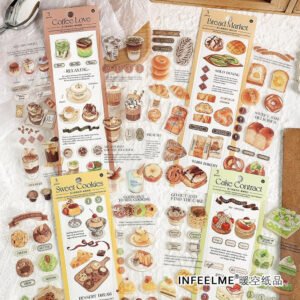 Breakfast Dessert Series Decoration PET Sticker