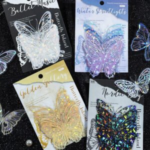 Butterfly Style Shell Light Decorative Sticker
