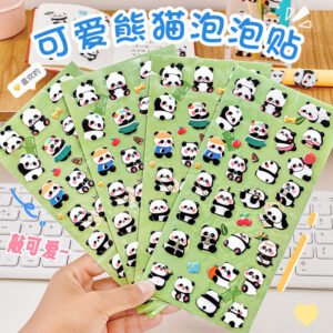 Cartoon 3D Panda Bubble Sticker