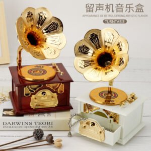 Classical Gramophone Style Music Box