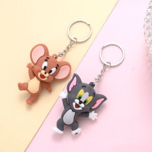 Creative Cartoon Tom and Jerry Small Keychain