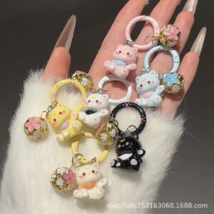 Cute Cartoon Cat Keychain Pendent
