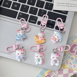 Cute Cartoon Hello Kitty Kitten Shape Key Ring