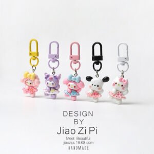 Cute Floral Skirt Sanrio Series Keyrings