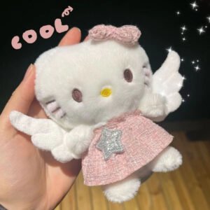 Cute Girly Hello Kitty Cat doll Pendent With Keychain