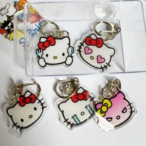 Cute Hello Kitty Emotions Acrylic Bag Pendents