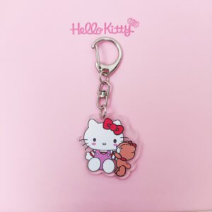 Cute Hello Kitty and Bear Key Ring Pendent