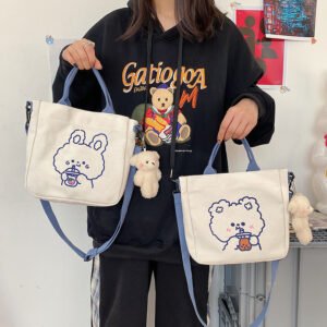 Cute Rabbit A4 Size Female Shoulder Bag