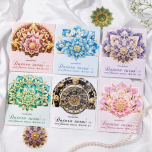 Datura Truns and Flower Series Decorative Transparent Pet Sticker