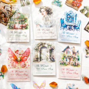 Dream Story Series Retro Metarial Transparent Sticker