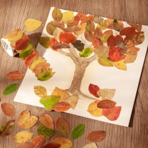 Fallen Leaves Beautiful Paper Sticker