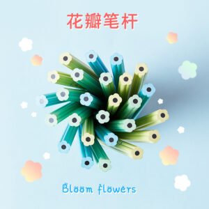 Flower Shape Resin HB Petal Pencil