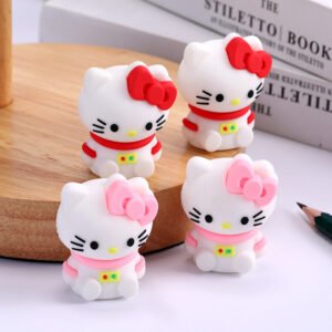 Hello Kitty Shape Soft Silicone Pencil Sharpner