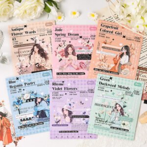 Large Size Daisy Poetry Series 10 pieces of character Stickers