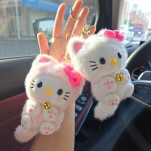 Long Tail Hello Kitty With Bell Pendent