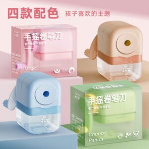 Macaron Hand-Cranked Automatic Pencil Sharpener