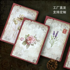 Nostalgic Retro Flower Journal Note Book