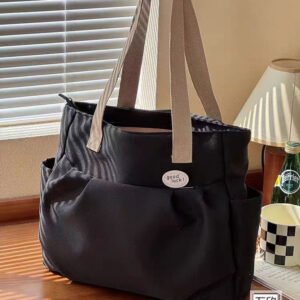 Original Pleated Style Artistic Canvas Bag