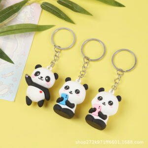 Panda Mini Silicone Key Chain
