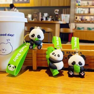 Panda Silicone Key Chain Pendent