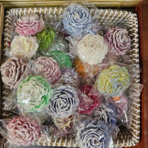 Peony Flower Shape Hand Made Candle By Art By Limu (Random)