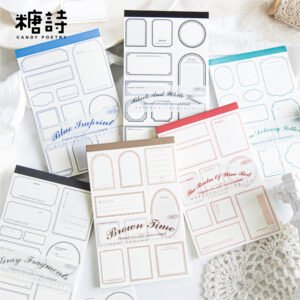 Retro Multi Edition Tearable Diary Series Border Stickpad