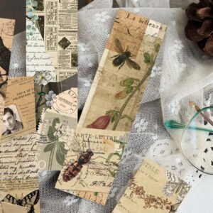 Retro Vintage Style Paper Bookmark 30 Pcs Set