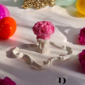 Rose Bouquet Shape Handmade Candle By Craftyrasin By Proma