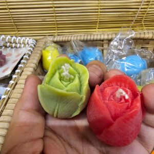 Rose Shape Flavoured Candle By Art By Limu (Random)