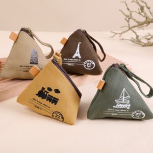 Samosa Style Canvas Made Coin Purse