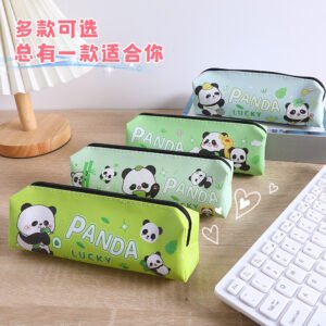 Single Layer Cute Panda Octagonal Pencil Bag
