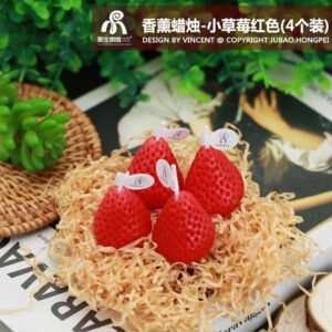 Strawberry Shape Fragrance Hand Made Candle