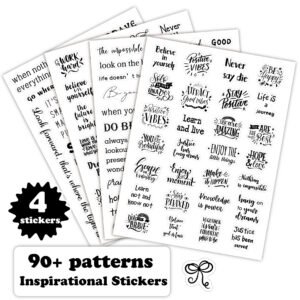 Text Stickers Single Transparent English Encouragement Handwritten Quotes
