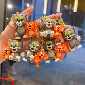 Tom and Jerry Cute action Key Ring