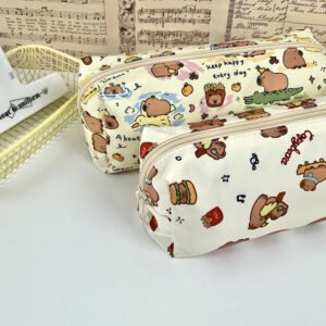 Top Orange Cute Capibara Pencil Case 