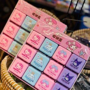 Cute Cartoon Sanrio Series Double Layer Drawer Storage Box