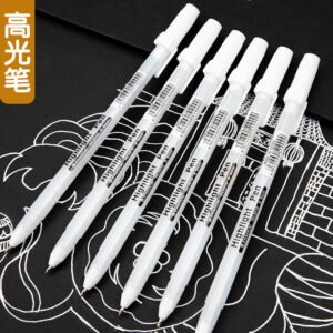 White Colour Highlight Ball Point Pen