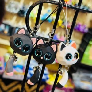 Silicone Made Big Eye Cat Pendant