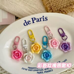 3D Rose Mountain Tea Keychain