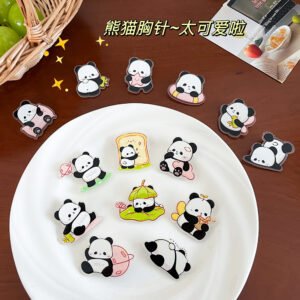 Panda Character Brooch