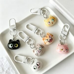 Cute Funny Cat Keychain Pendant
