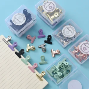Macaron Round Clamp 22mm Metal Folder Snap Clip