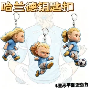 Erling Haaland Football Keychain